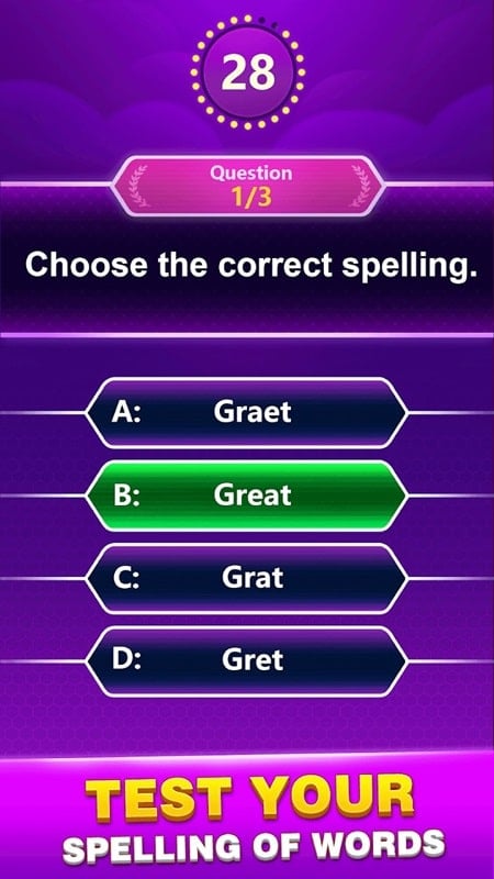 Spelling Quiz mod