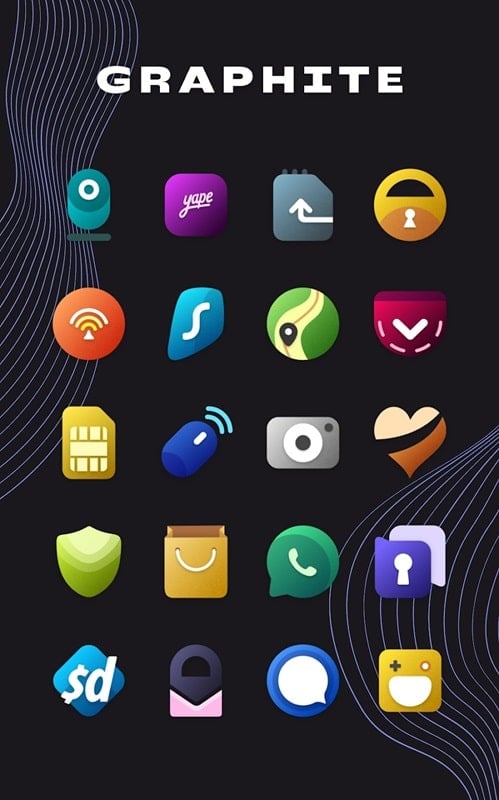 Graphite Icon Pack mod apk