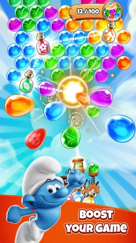 Smurfs Bubble Shooter free