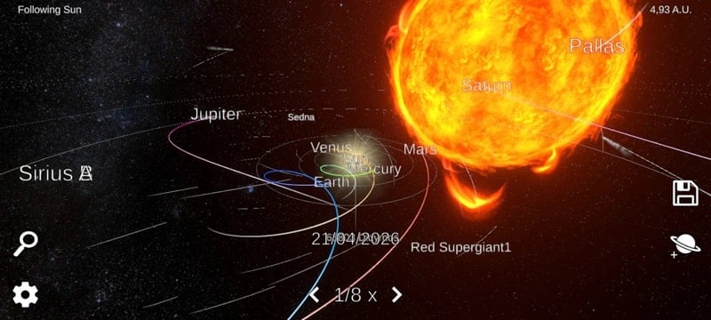 Solar System Simulator mod android