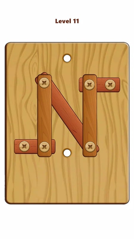 Wood Nuts Bolts Puzzle mod