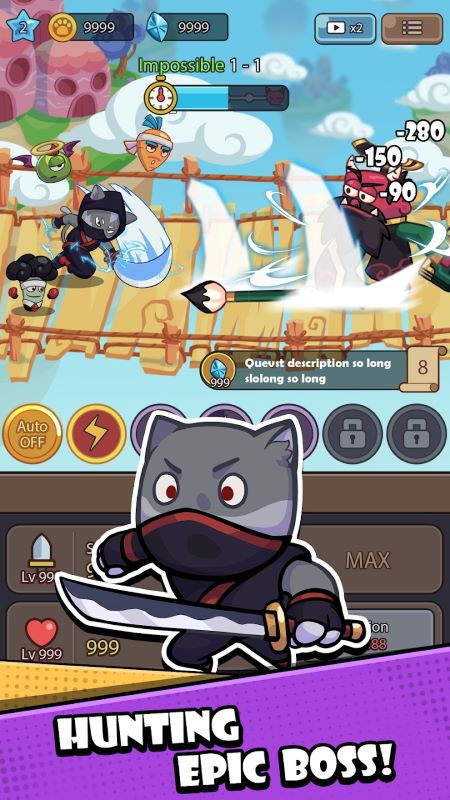 Cat Legend Idle RPG War apk mod