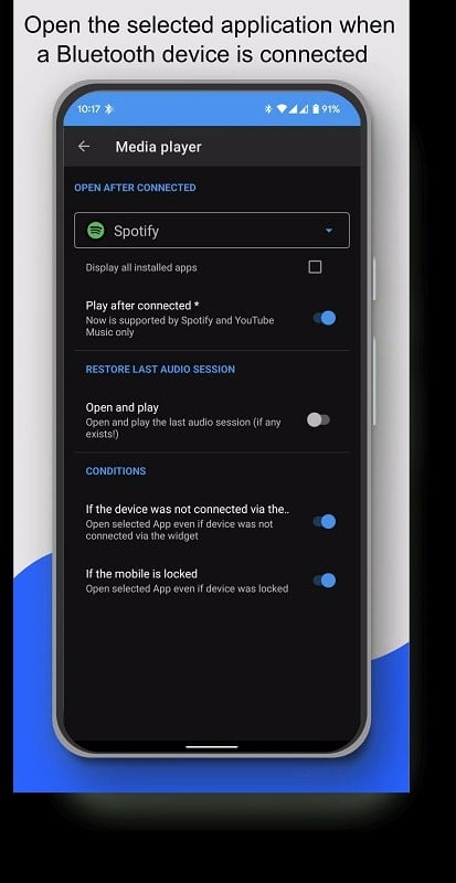 Bluetooth Audio Connect Widget android