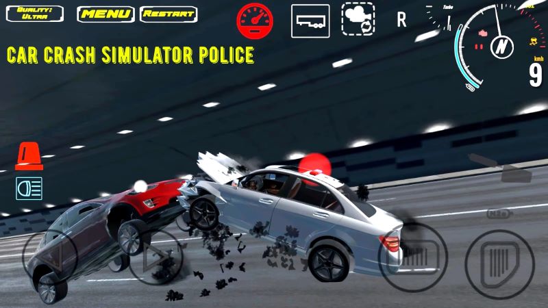 Car Crash Simulator Police mod