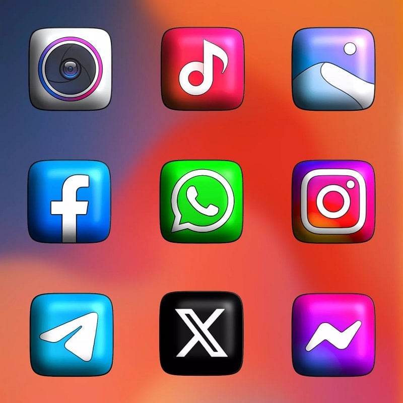 MIUl 3D Icon Pack mod apk