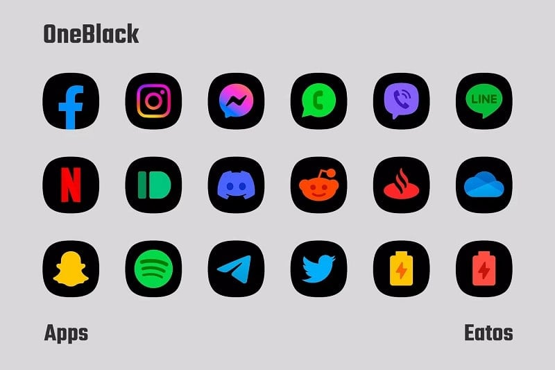 OneBlack Icon Pack apk