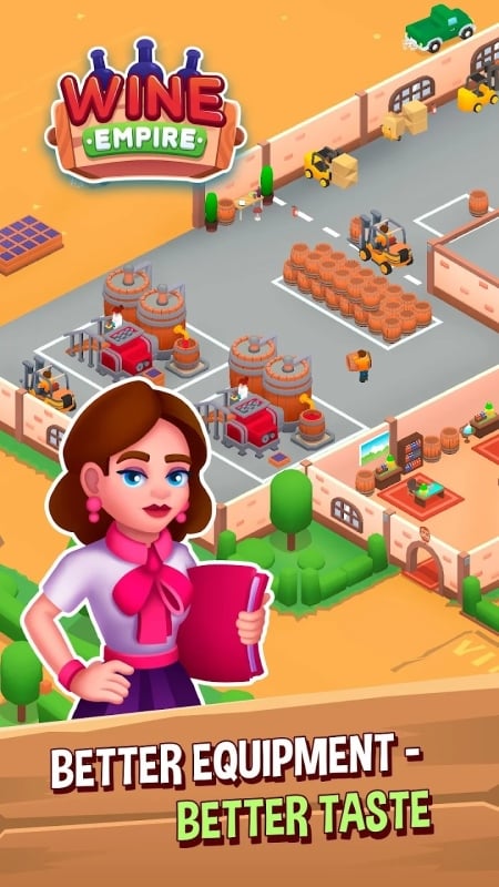 Wine Factory Idle Tycoon Game mod apk