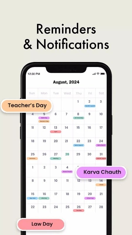 Calendar android