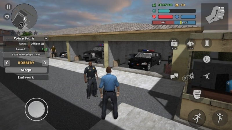 Police Cop Simulator Gang War mod apk