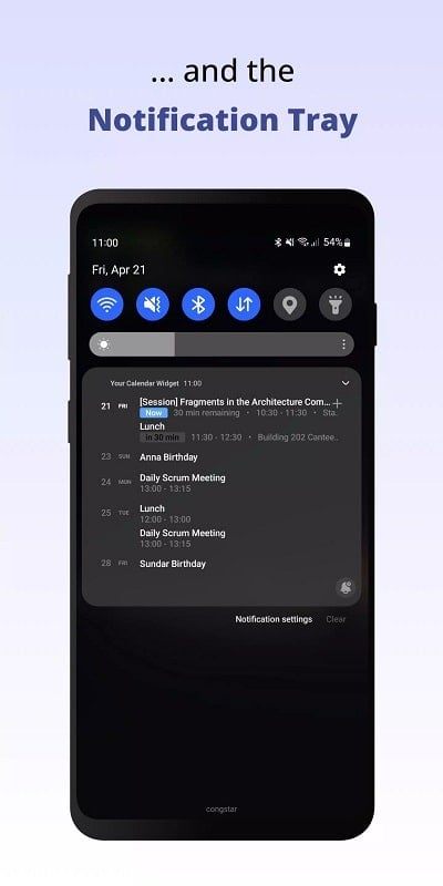 Your Calendar Widget mod