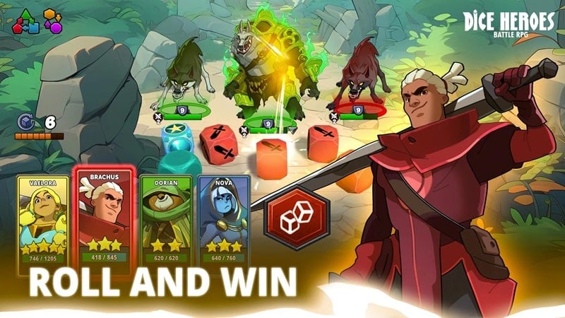 Dice Heroes Battle RPG mod apk