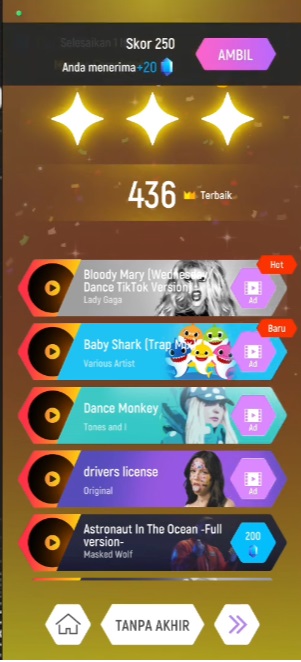 Stock up on gems in Magic Hop MOD APK