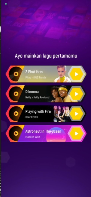 Access to the songs of the world's music groups in Magic Hop MOD APK