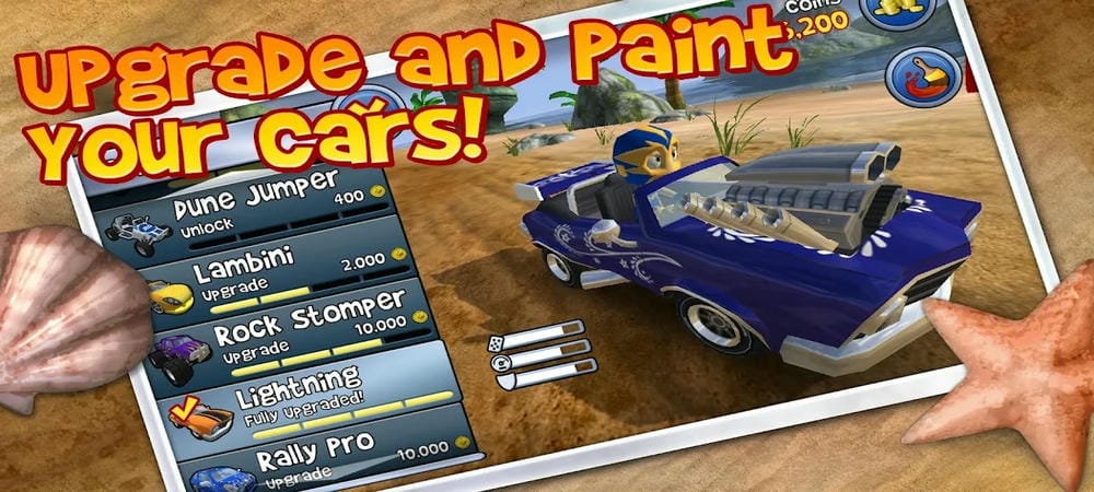 Buy more new cars in Beach Buggy Blitz MOD APK