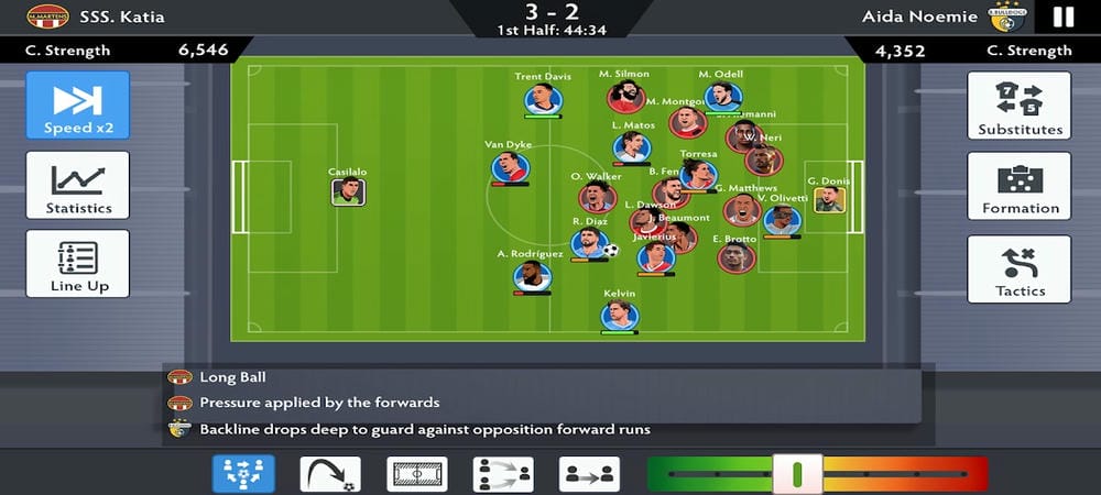 Tham gia vào các trận đá bóng đầy kịch tính trong Soccer Dynasty MOD APK