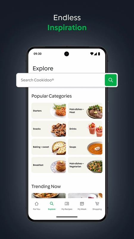 A variety of recipes for you to choose from, changing daily in Thermomix Cookidoo App MOD APK
