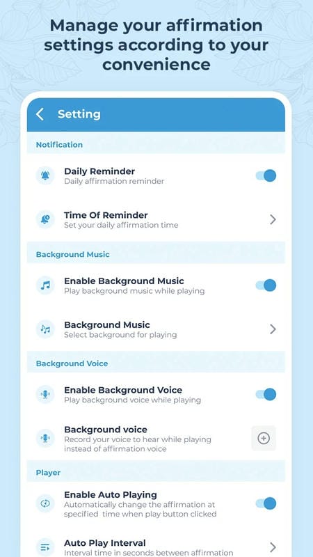 Affirmations mod android