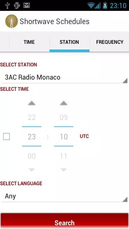 Search for your favorite shows by region in Shortwave Radio Schedules MOD APK