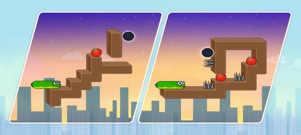 Độ khó của mỗi màn chơi sẽ ngày càng tăng lên trong Snake Puzzle MOD APK