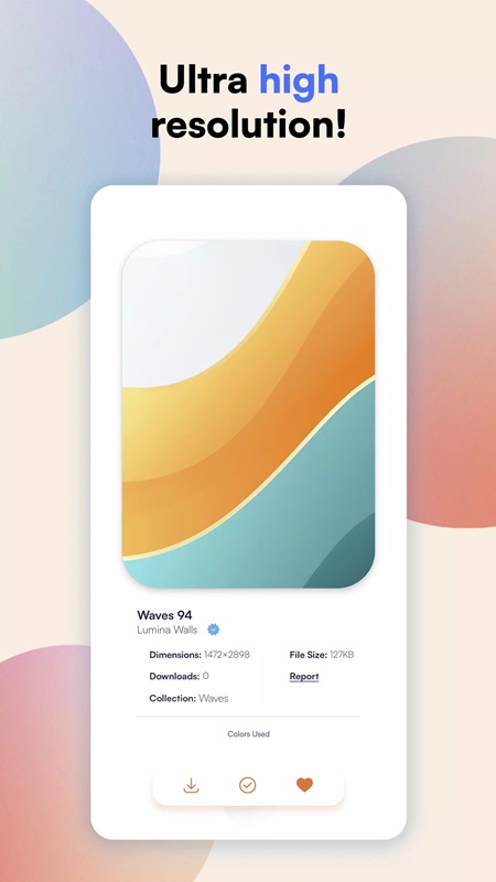 Dễ dàng thay đổi hình nền phù hợp trong Lumina Wallpapers MOD APK
