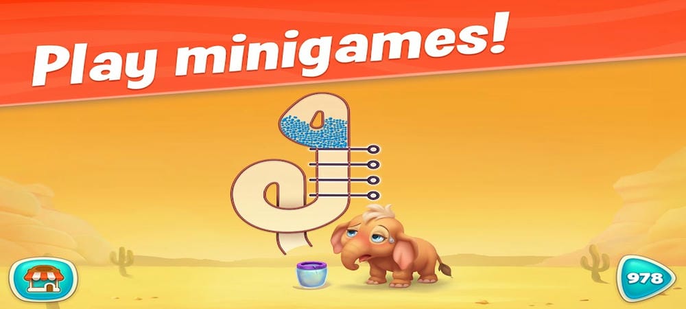 Hoàn thành các câu đố để mở khóa động vật mới trong Wildscapes MOD APK