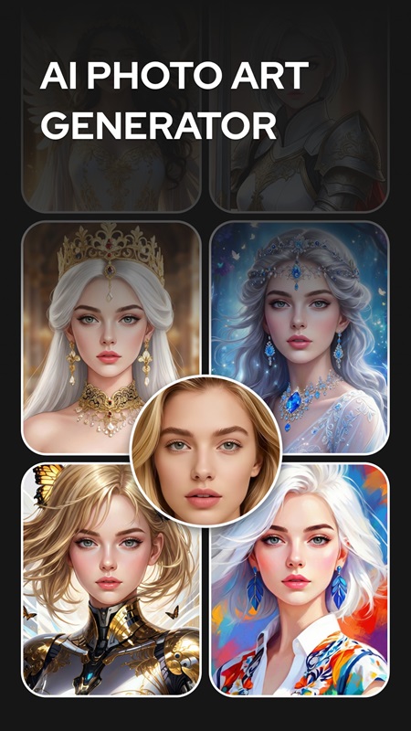 Easily create artistic photos with Future Self Face Aging Changer MOD APK