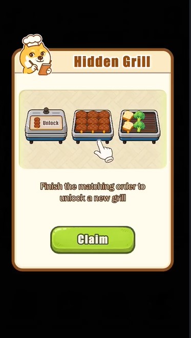 Mở khóa các vỉ nướng mới trong Kebab Match Tycoon MOD APK 