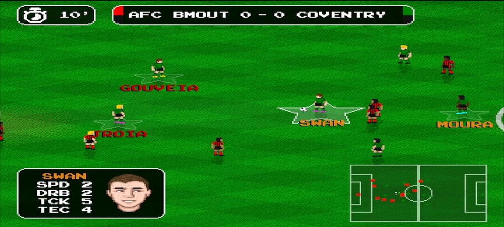 Thuần thục cách điều khiển để có những màn thắng trong Retro Goal MOD APK
