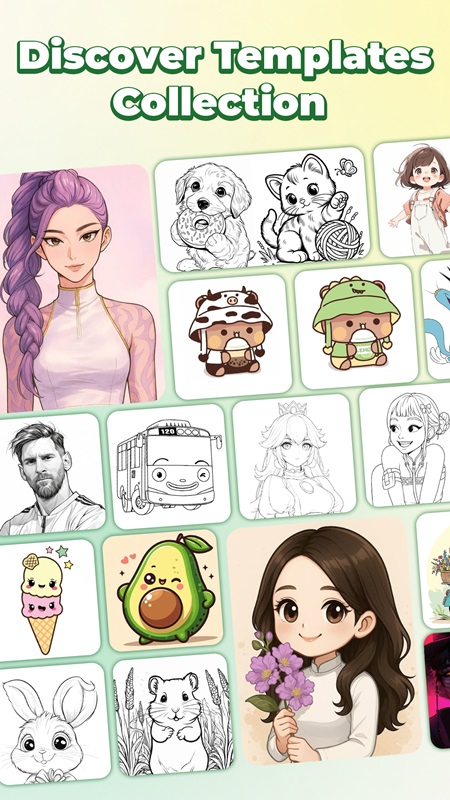 A variety of themes and styles are available for you to choose from in AR Drawing MOD APK