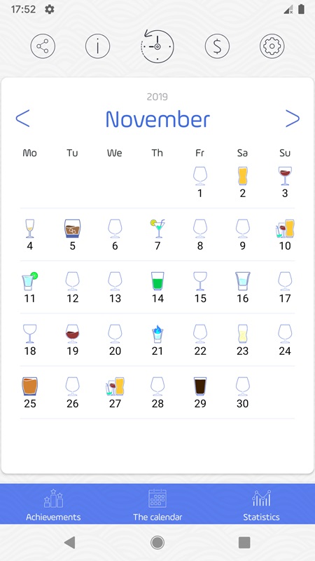 Hiển thị và sắp xếp các đồ uống theo thời gian thực trong Alcogram MOD APK