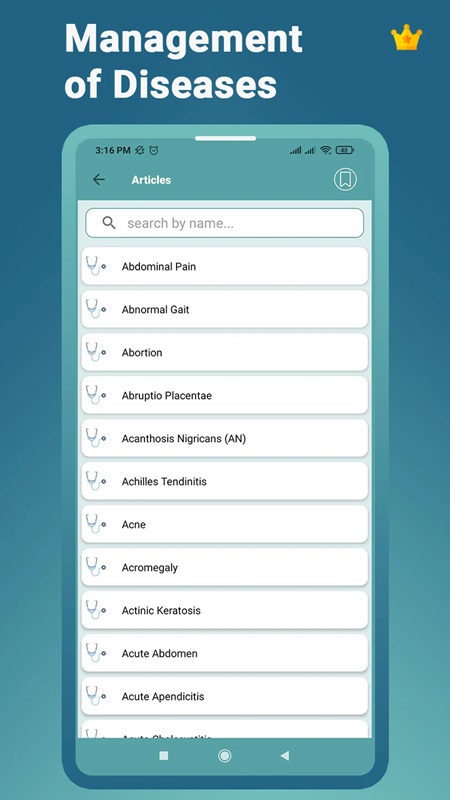 Dễ dàng tìm kiếm các loại thuốc theo nhóm điều trị trong DIMS MOD APK