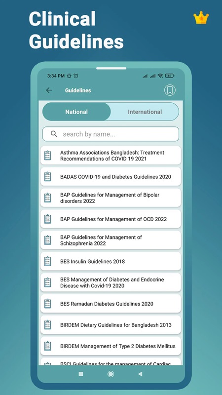 Theo dõi các hướng dẫn lâm sàng chi tiết cùng tài liệu y khoa trong DIMS MOD APK