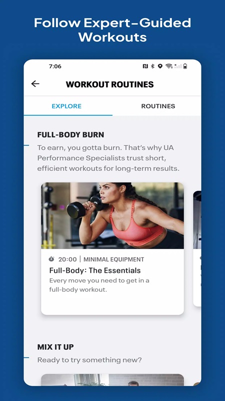 Follow the detailed workout instructions for each exercise in Map My Fitness MOD APK
