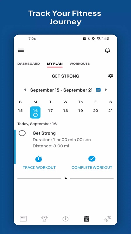 Track your daily workout progress in Map My Fitness MOD APK