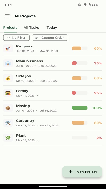 Kiểm soát tiến độ nhiều dự án khách nhau một cách chính xác trong Progress MOD APK