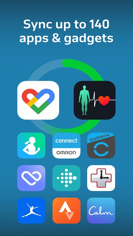 Thực hiện kết nối vơi các thiết bị theo dõi sức khỏe đeo tay trong Welltory MOD APK
