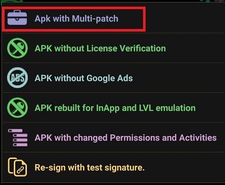 APK with Multi patch