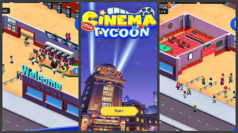 Cinema Tycoon 3D mod apk (unlimited money and gems)下载-Cinema
