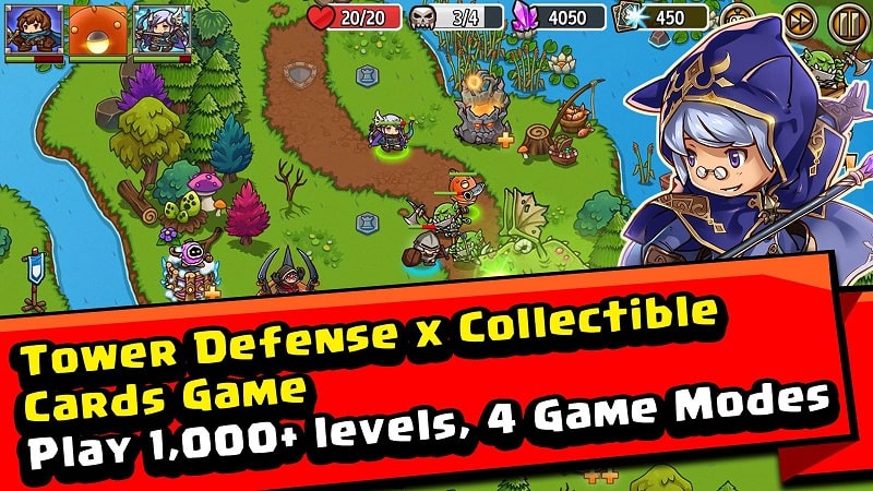 Crazy Defense Heroes mod