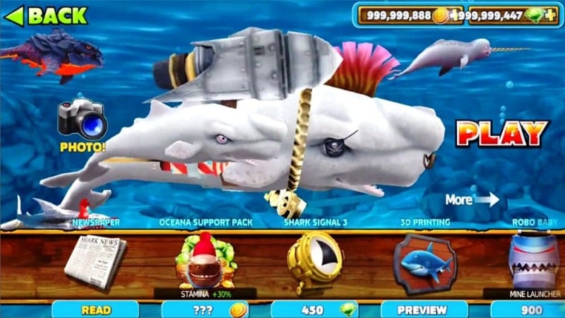 Hungry Shark Evolution MOD APK v8.8.6 (Menu, Vô hạn tiền/bất tử)