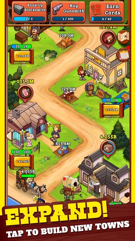 Idle Frontier Tap Town Tycoon mod apk