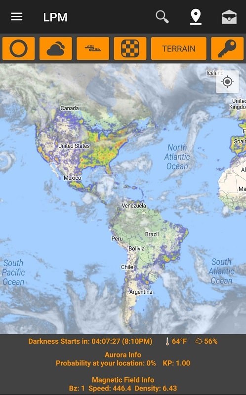Light Pollution Map mod apk