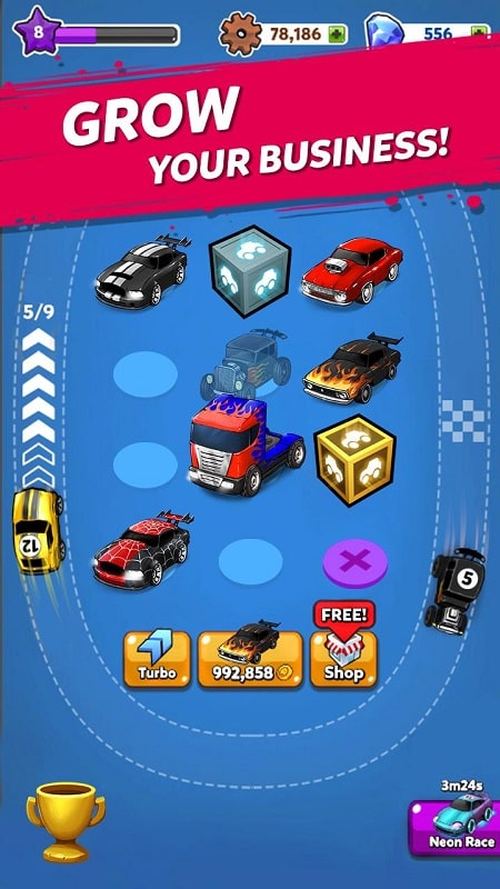 Merge Muscle Car mod android