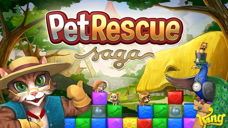 Tải Pet Rescue Saga MOD APK  (Vô hạn Boosters, Lives)