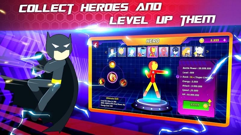 Super Stickman Heroes Fight free