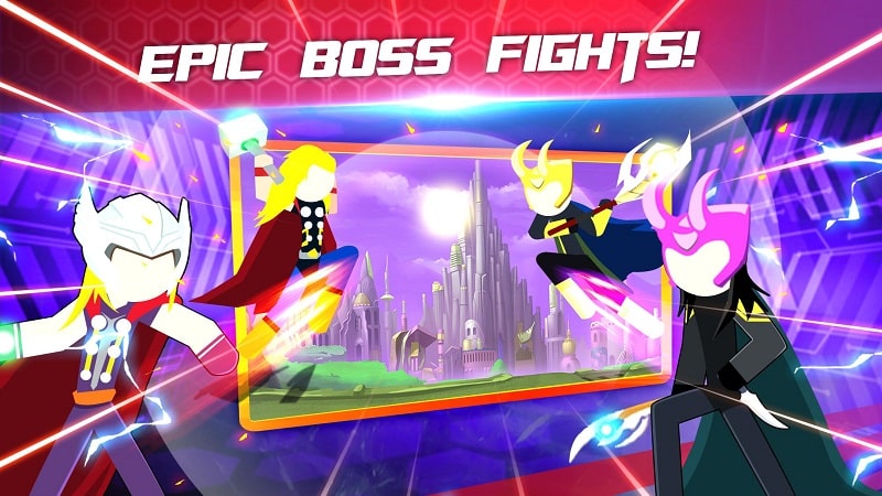 Super Stickman Heroes Fight mod free