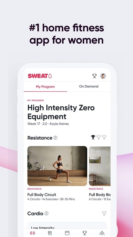 Sweat Fitness App For Women mod free