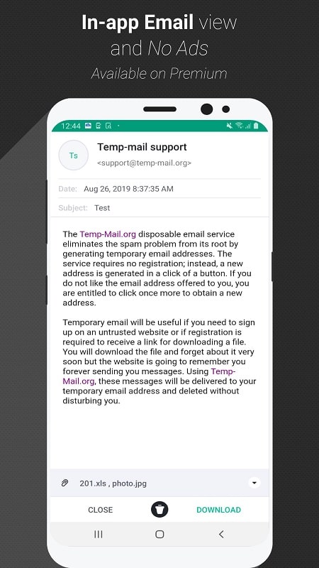 Temp Mail mod android