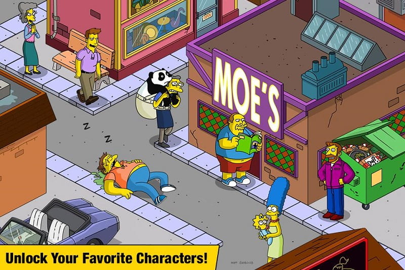 The Simpsons Tapped Out mod apk