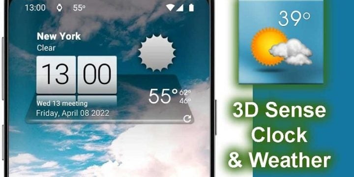 3D Sense Clock & Weather-